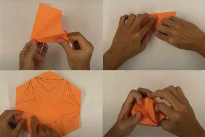 Cách làm bình hoa Origami