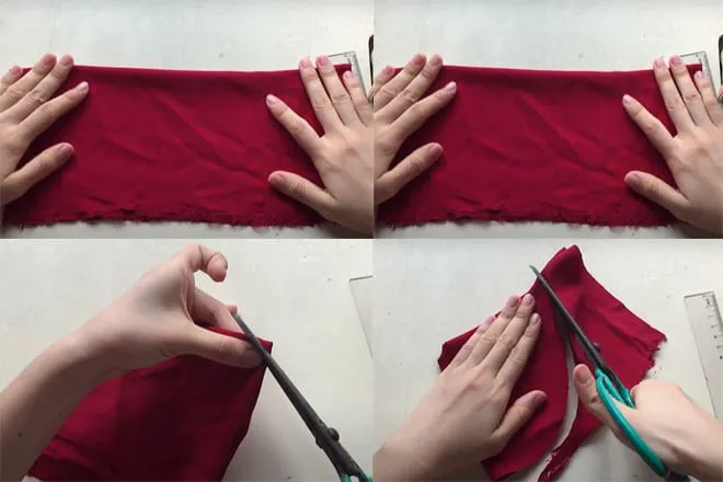 Cách làm quần áo cho búp bê cắt vải