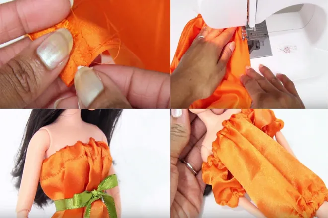 Cách làm quần áo cho búp bê đầm búp bê
