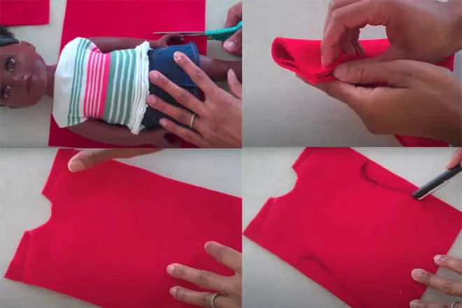 Cách làm quần áo cho búp bê vẽ phác họa