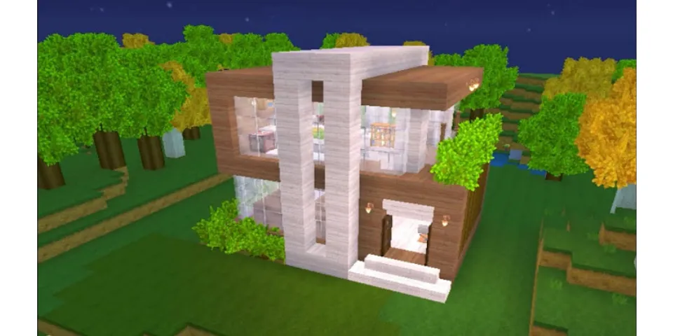 cách xây nhà hiện đại trong mini world